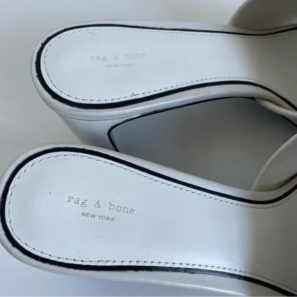 rag & bone Cream Mules - Picture 9 of 10